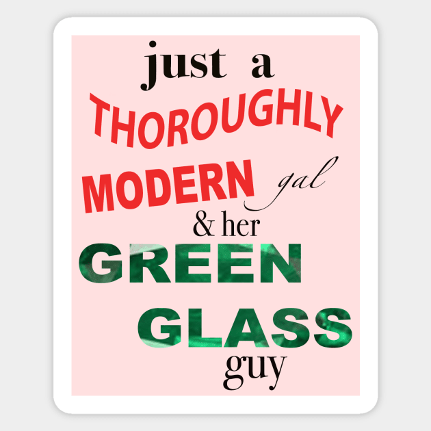 Thoroughly Modern Gal Sticker by jordanhawman